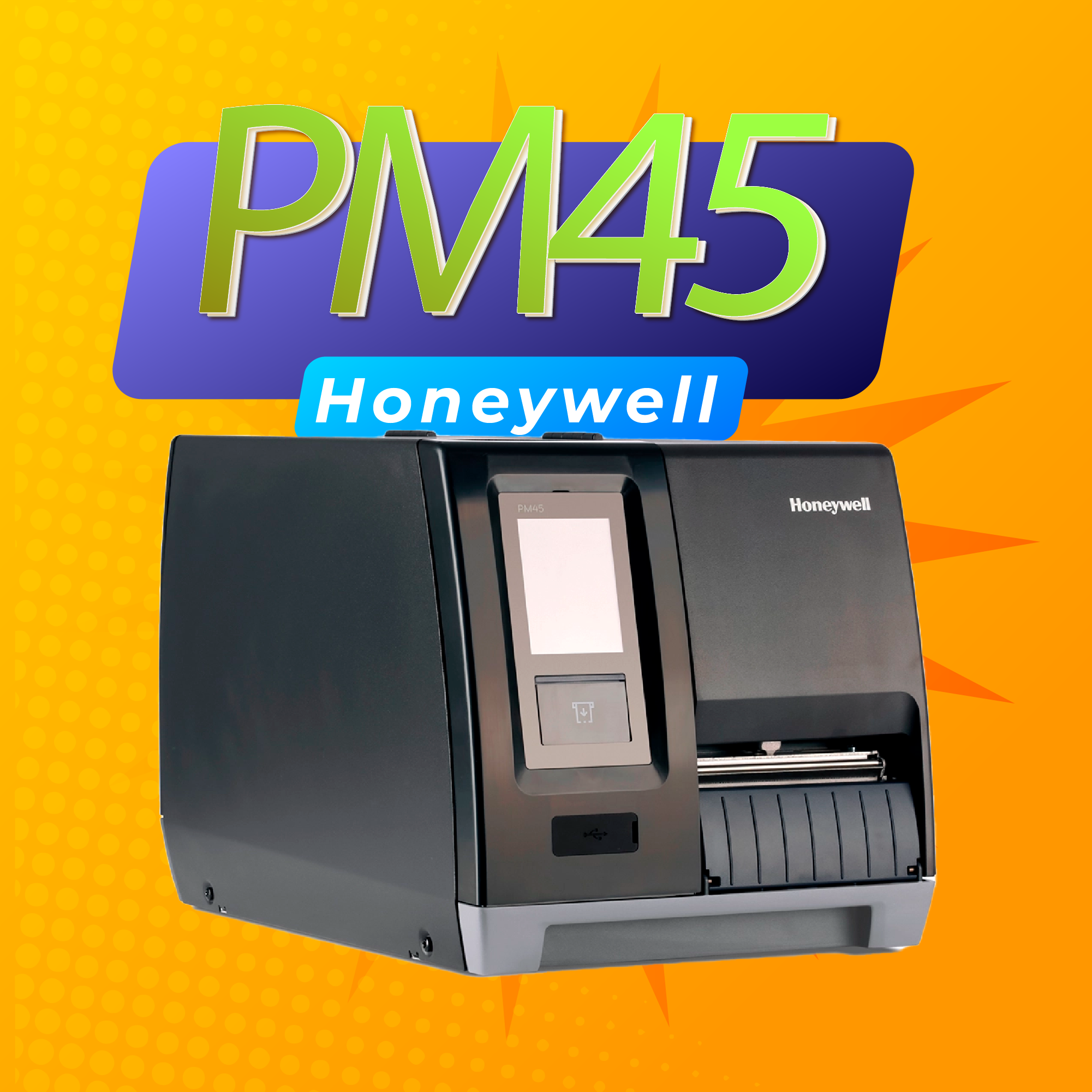 เครื่องพิมพ์บาร์โค้ด Honeywell PM45 Industrial Printers Barcode