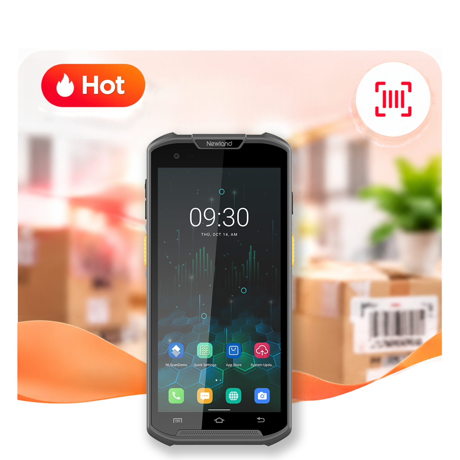เครื่องอ่านบาร์โค้ดมือถือ Newland MT95 Kambur Pro Mobile Computer