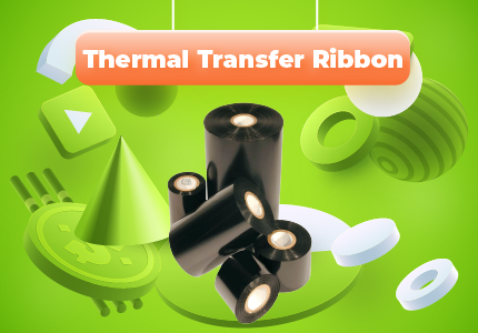 ริบบอนบาร์โค้ด ผ้าหมึกพิมพ์บาร์โค้ด Thermal Transfer Ribbon